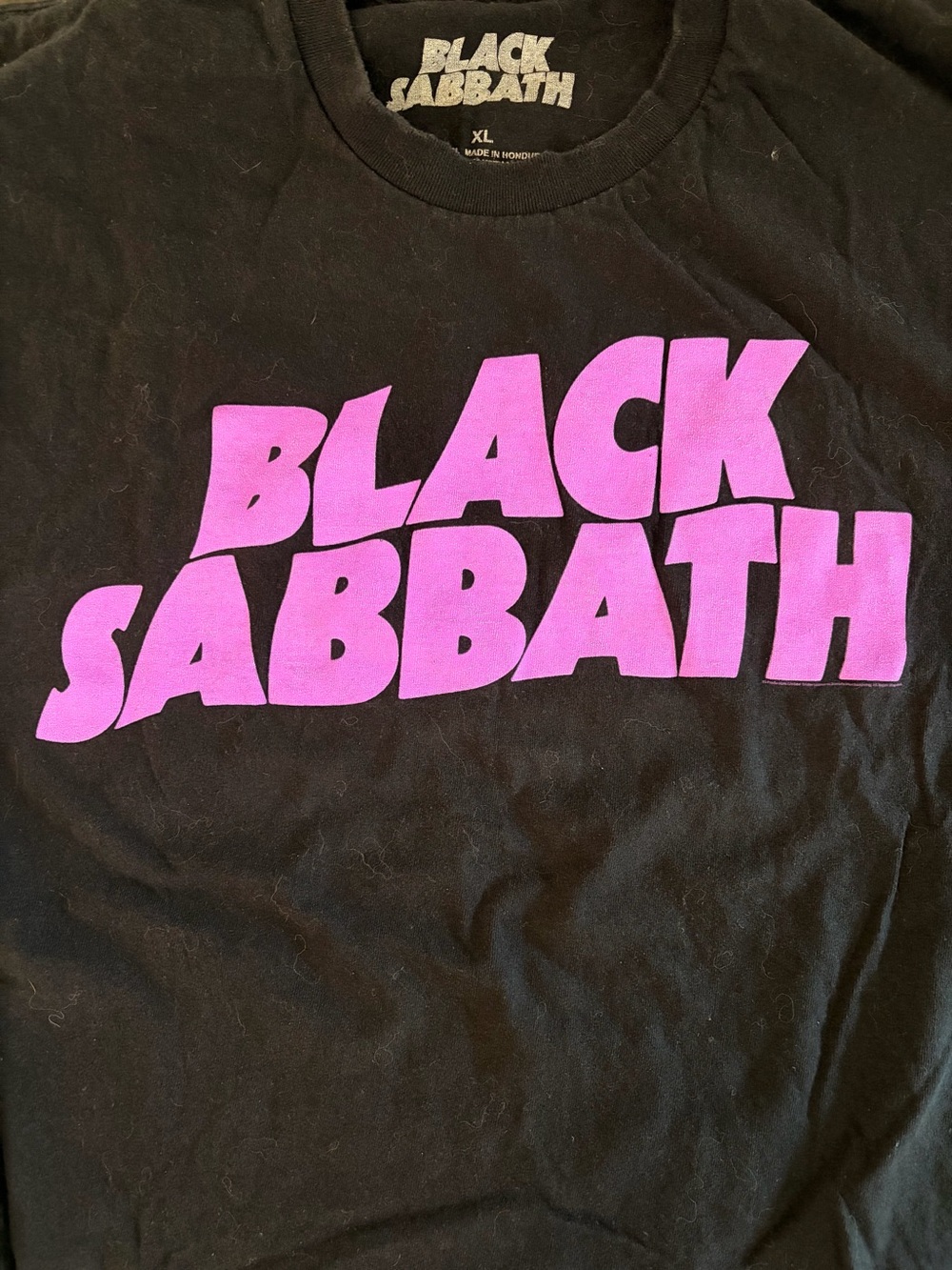 Black Sabbath T-Shirt with Electric Purple Logo
